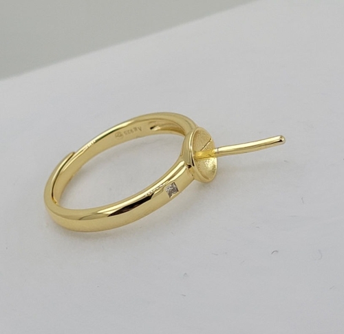 Bague Zircon Plaqué Or